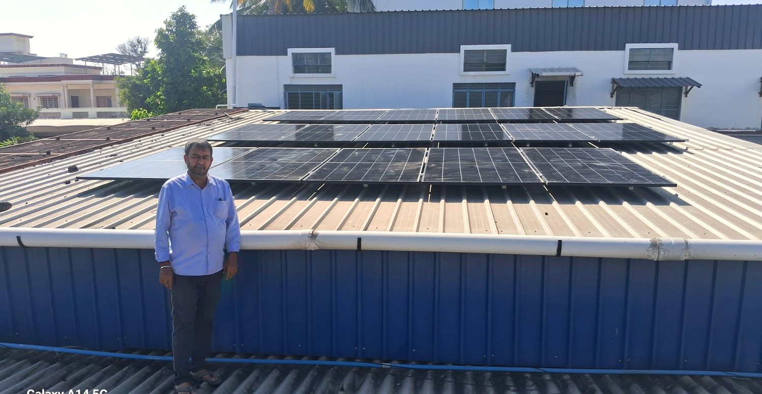 5KW commercial rooftop solar installation in Tirupur